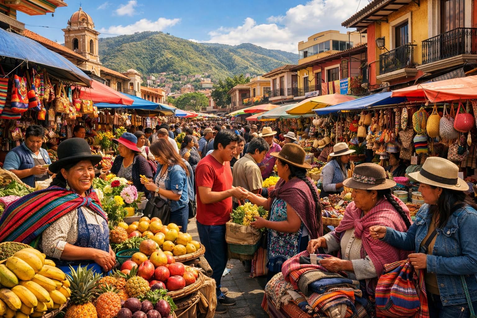 découvrez cochabamba, une ville dynamique où se mêlent culture et couleurs, et explorez son marché gigantesque pour une expérience authentique et vibrante au cœur de la bolivie.