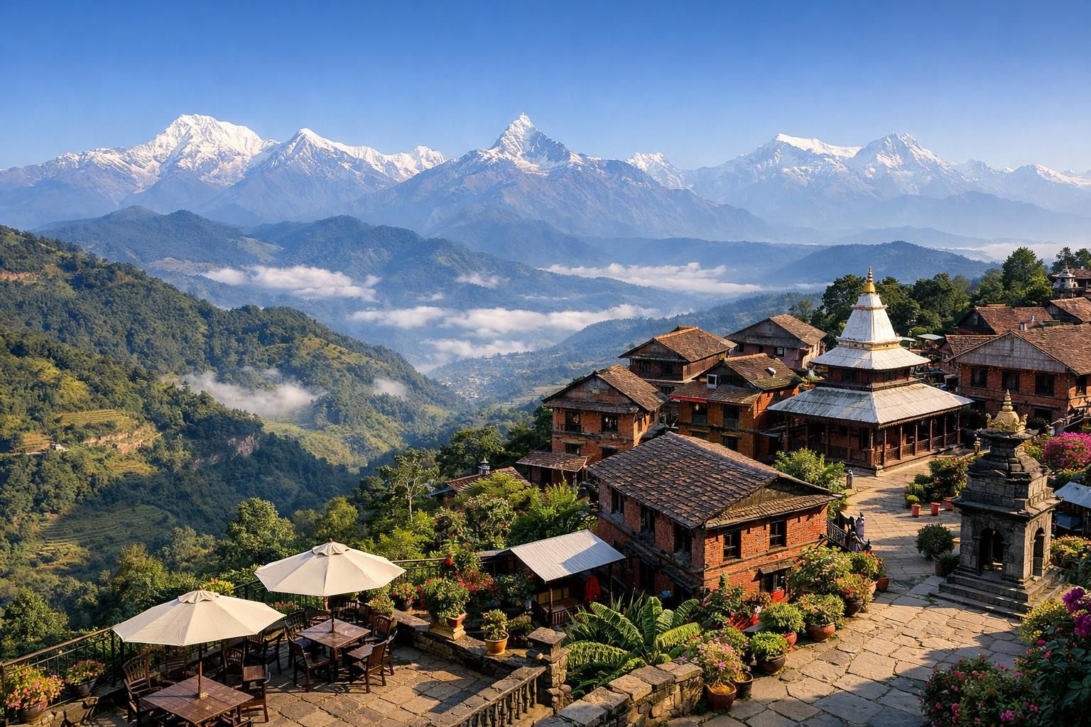découvrez bandipur, un charmant village perché au sommet des montagnes népalaises, offrant des vues panoramiques, une culture authentique et une ambiance paisible.