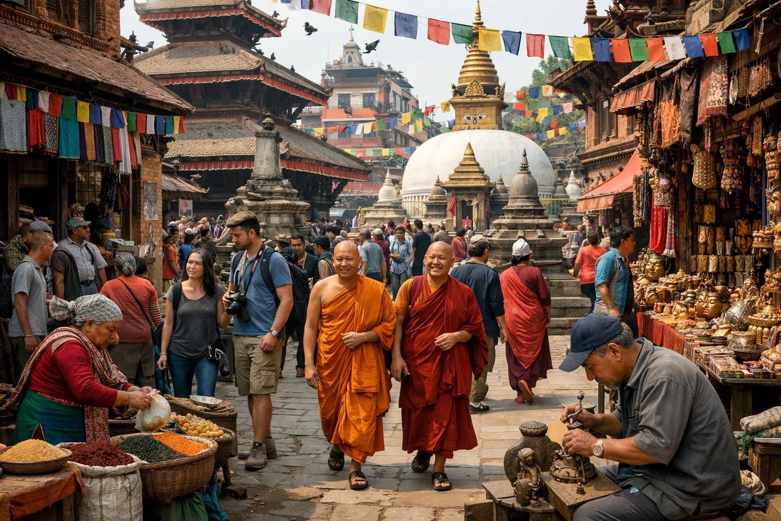 découvrez katmandou, une cité fascinante aux mille visages, riche en culture, histoire et traditions. plongez dans l'exploration de ses temples, marchés animés et paysages époustouflants.