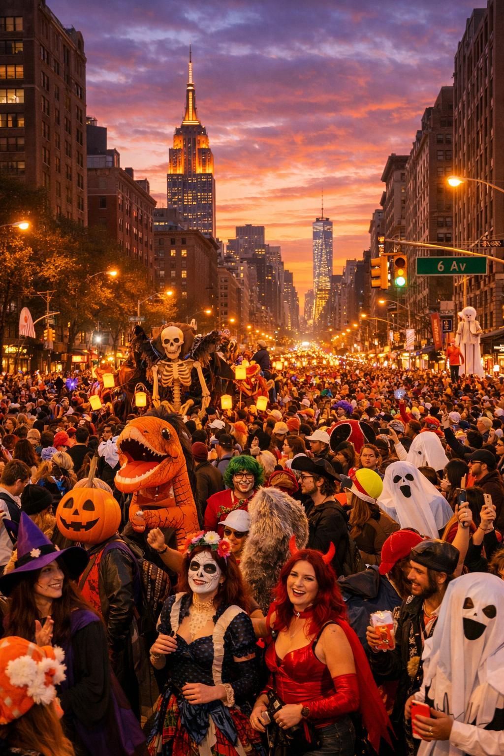 découvrez l'ambiance unique de la célèbre parade d'halloween de new york : assistez à cet événement festif, vibrant et coloré, et participez à la magie de cette tradition incontournable.